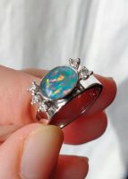 Ring Weißgold 750 Größe 53 mit Opal und Brillanten München - Hadern Vorschau