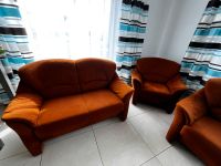 3 teilige Sofagarnitur Sofa orange Couch Sessel Bayern - Ingolstadt Vorschau