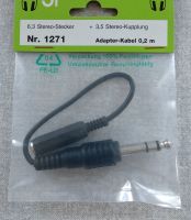 Adapter 6,3 mm Klinken-Stecker auf 3,5 mm Klinken-Kupplung Stereo Baden-Württemberg - Leinfelden-Echterdingen Vorschau