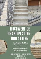 Antike Granitplatten Granitstufen Sachsen - Putzkau Vorschau