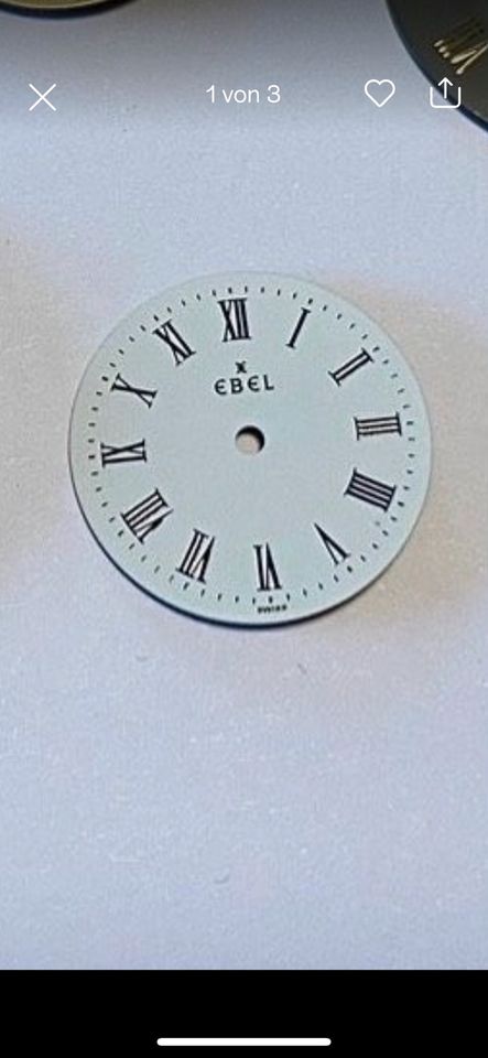 Ebel Zifferblatt 19,5 mm Cremeweiss in Ennepetal