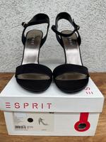 NEU Esprit High Heels Sandaletten schwarz Velours Leder Größe 40 Niedersachsen - Brome Vorschau