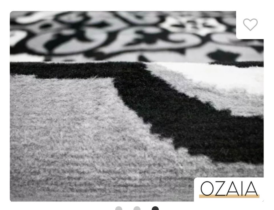 Teppich 200/290 grau beige schwarz mit Muster neuwertig in Gütersloh