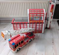 Playmobil Feuerwehrstation Feuerwehrauto Drehleiterfahrzeug Schleswig-Holstein - Sankelmark Vorschau