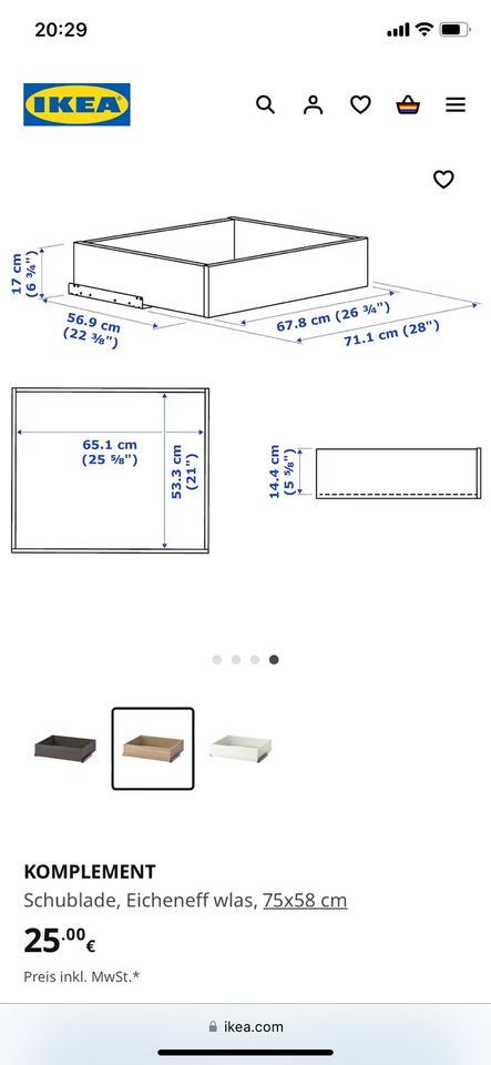 Schubladen PAX-Kleiderschrank IKEA in Hamburg