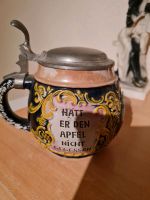 Bierkrug mit Zinndeckel 0,5l Niedersachsen - Schöningen Vorschau