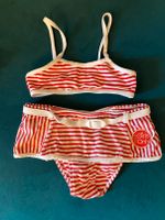 Elle Bikini Set rot weiß Gr.116 Retro Streifen Bayern - Schwarzenbruck Vorschau