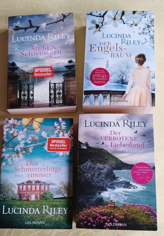 4 Lucinda Riley Bücher, Schwester, Engelsbaum, Schmetterlingszimm in Wilster