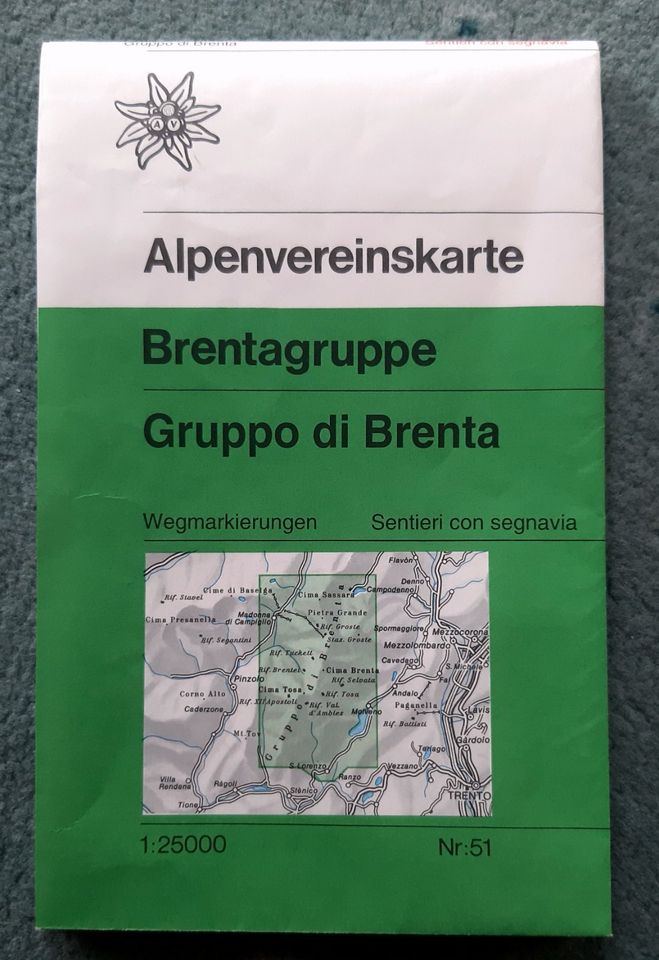 Alpenvereinskarten - Brentagruppe  -  nicht benutzt in Bamberg