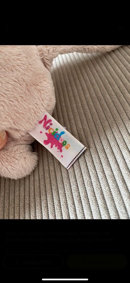 Glubschi Küken Nicidoos Katze Kuscheltier Kinder in Nörvenich