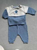 Baby Set dünner Strickpullover mit Hose Gr 56 newborn blau /creme Niedersachsen - Hildesheim Vorschau