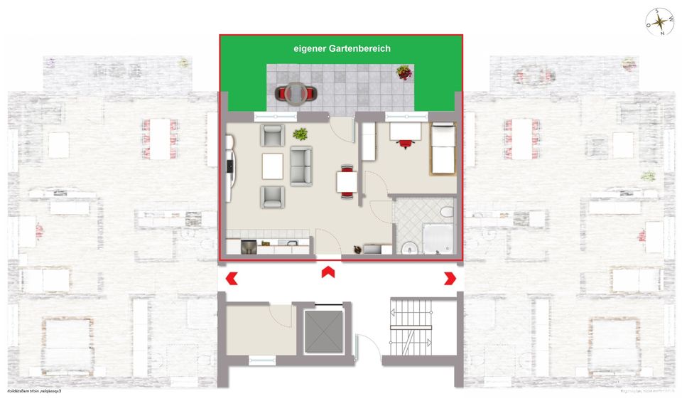 Schicke Single-Wohnung KfW-40 - Besitzen statt NUR mieten. in Schloß Holte-Stukenbrock