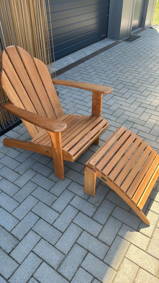 Gloster Premium Andirondack Chair Sessel Teak sehr hoher NP in Seevetal