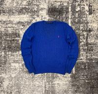 Damen Polo Ralph Lauren Pullover Zopfmuster Blau M Düsseldorf - Benrath Vorschau