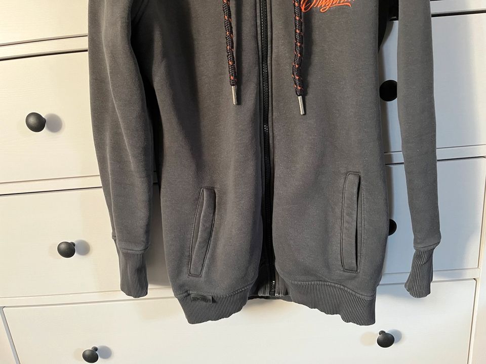 Men of Mayhem Damen Hoody Jacke in grau orange Pullover hoodie in Hamburg