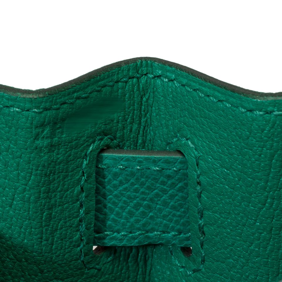 New Hermès Kelly 28 handbag strap in Vert Jade Epsom leather,GHW in München