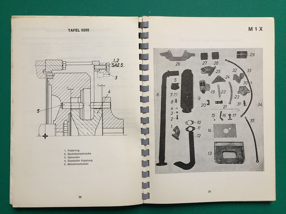 Bedienungsanleitung Deutz Motor F1/2L 410 und DKB-Generator in Bergisch Gladbach