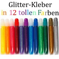 Sonderpreis: Glitzer-Kleber 12 Farben je Set, B-Ware Glitterleim Sachsen - Pegau Vorschau