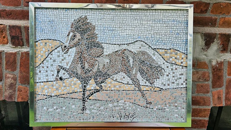 Mosaik Bild Marmor Pferd Wandbild in Kyritz