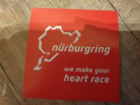 1 Aufkleber " Nürburgring we make your heart race " Motorsport Sachsen - Chemnitz Vorschau