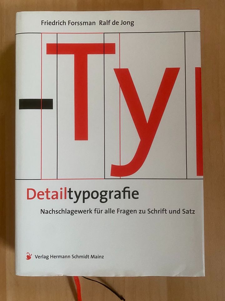 Detailtypografie, Verlag Hermann Schmidt Mainz, Forssman&de Jong in Bad Waldsee