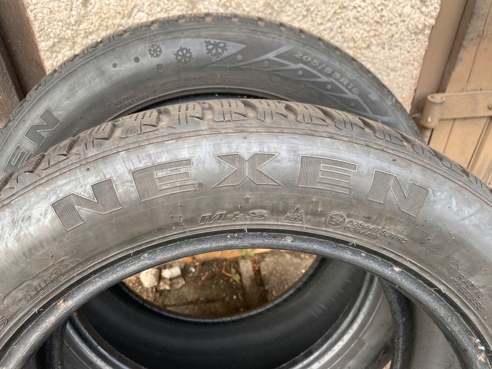 2 Winterreifen NEXEN 205/55R16 91H gebraucht 2018 in Marienberg