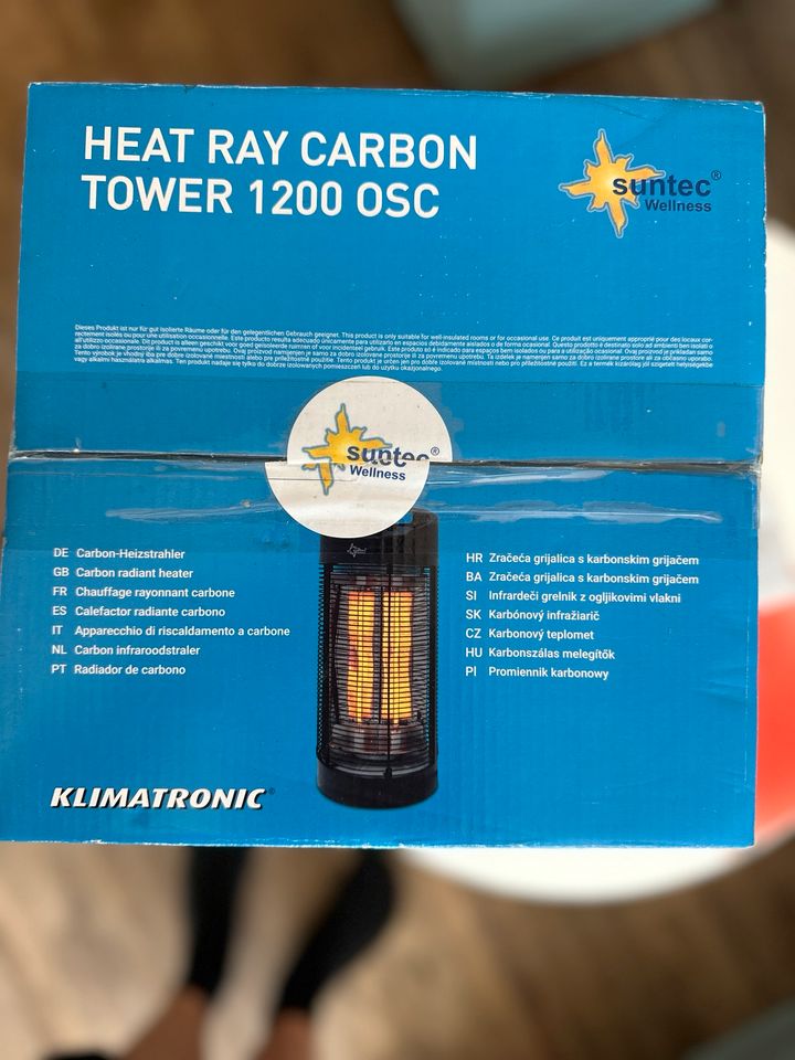 HEIZSTRAHLER HEAT RAY CARBON TOWER 1200 OSC