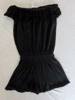 Jumpsuit schwarz 34 XS mit Bandeau und gehäkelten Rüschen Nordrhein-Westfalen - Siegen Vorschau