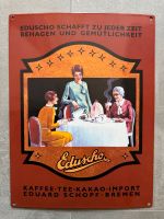 Eduscho Werbeschild Werbung Kaffee Retro Deko Sammler Emaille Hessen - Brechen Vorschau