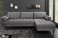 Elegantes Ecksofa COZY VELVET 260cm grau Samt Federkern 3er-Sofa Riess-Ambiente Kreis Pinneberg - Halstenbek Vorschau