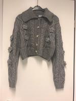 Strickjacke grau mit Blumen Nordrhein-Westfalen - Castrop-Rauxel Vorschau
