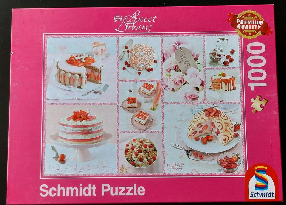 Schmidt Puzzle 1000er Sweet Dreams "Rosa Tortenglück" in Bellheim