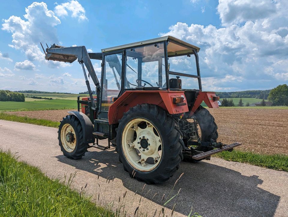 Zetor 5245 Frontlader Schlepper Allrad TÜV 02 2025 Pferde Traktor in Neresheim