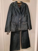 Zweiteiler Vintage Anzug Jeans Blazer mit Hose Damen Retro Niedersachsen - Peine Vorschau