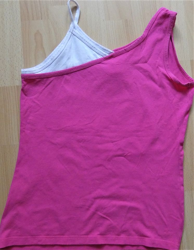 Top / Shirt / Sonnentop Gr. 158/164 pink mit Aufdruck in Lingenfeld