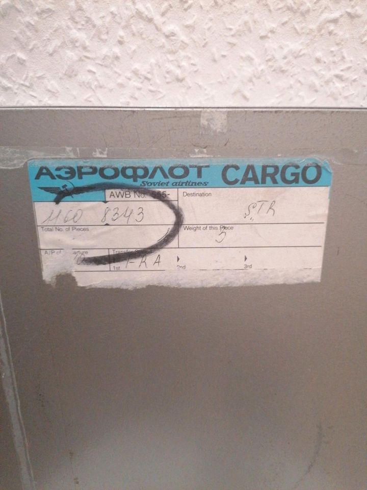 Aeroflot Cargo Soviet Airlines Transportbox Transportkiste in Korntal-Münchingen