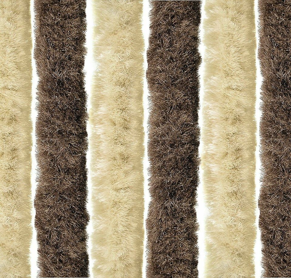 Flauschvorhang Türvorhang Fliegenschutz 90x220cm Braun/Beige in Essen