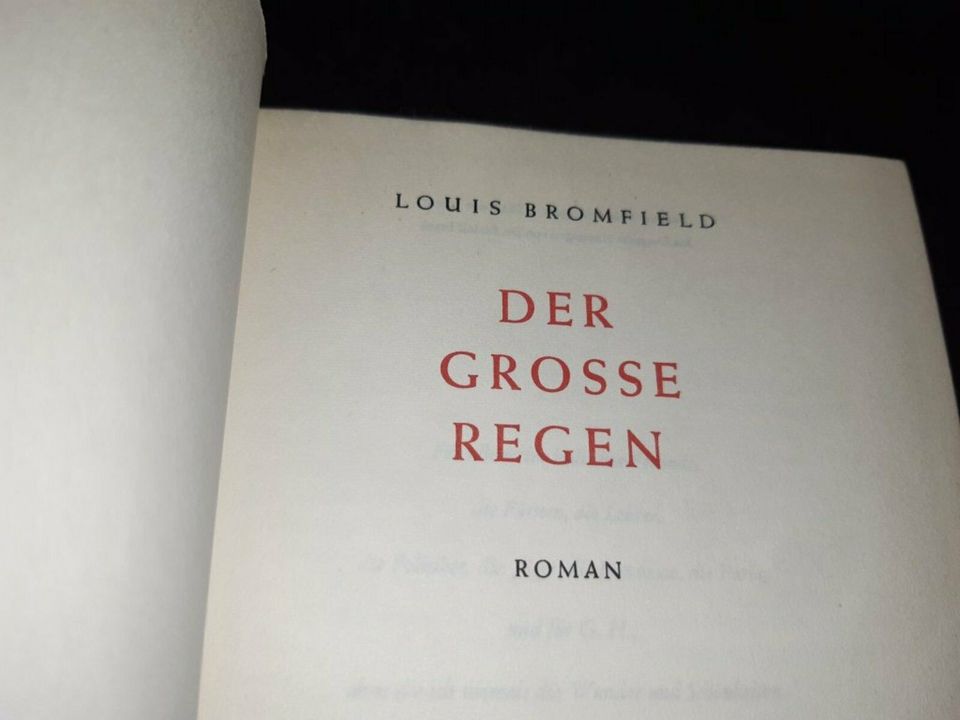 Buch Roman Der große Regen von Louis Bromfield in Möhrendorf