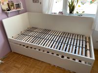 IKEA Bett weiss mit Unterbett ausziehbar + Lattenrost Köln - Raderthal Vorschau