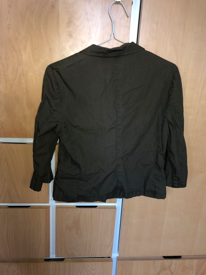 Khaki grüner Blazer Hemd Jacke Bluse Blouson XS S M vintage in Berlin