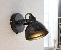 Neu Wandleuchte mit Kippschalter schwarz industriell skandi Lampe Bayern - Langenneufnach Vorschau