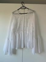 ASOS Bluse weiß transparent Perlen edel schick 38 Schleswig-Holstein - Rohlstorf  Vorschau