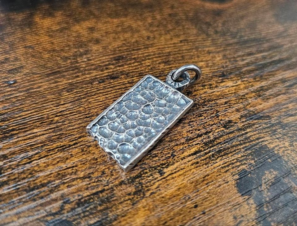 925 Silber Kette Anhänger dog tag buck palmer handarbeit Unikat in Köln