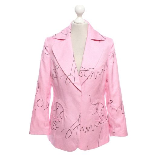 House of Sunny Island Blazer pink Logo allover Print 38 in Berlin