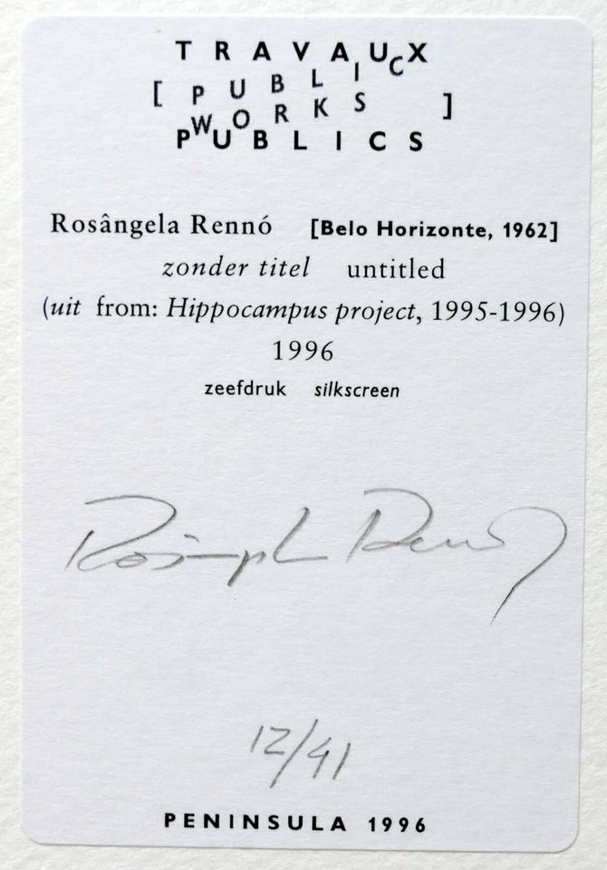 Rosángela Rennó Original Siebdruck hand-signiert & nummeriert in Stuttgart