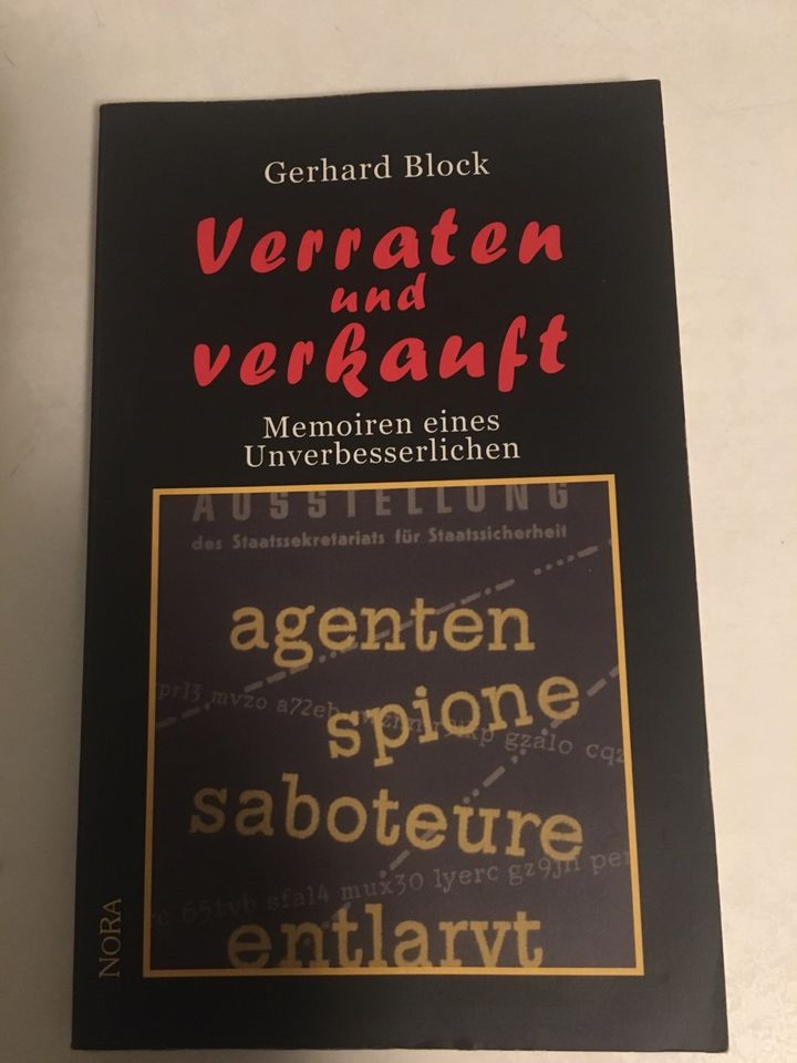Buch Gerhard Block Verraten und Verkauft 3865570100 in Riesa
