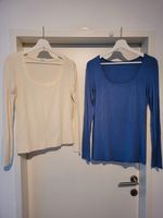 2 langarm Shirt`s Intimissimi creme + blau L w. Neu Neuhausen-Nymphenburg - Neuhausen Vorschau