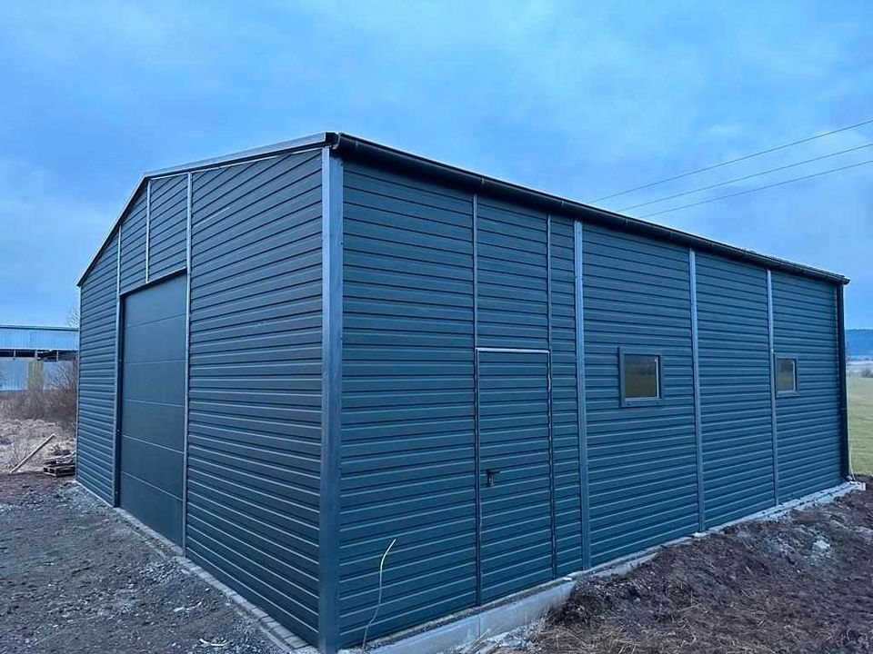 Leichtbauhalle Fertiggarage Carport für Wohnmobil 10m x9m in Bad Wurzach