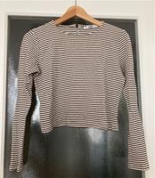Gestreifter Pullover cropped, Mango, creme-schwarz, S, Strick Leipzig - Altlindenau Vorschau