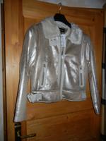 DESIGUAL Kunst Lederjacke NEU Gr. 42-44 silber Krakelüroptik Bayern - Mitterfels Vorschau